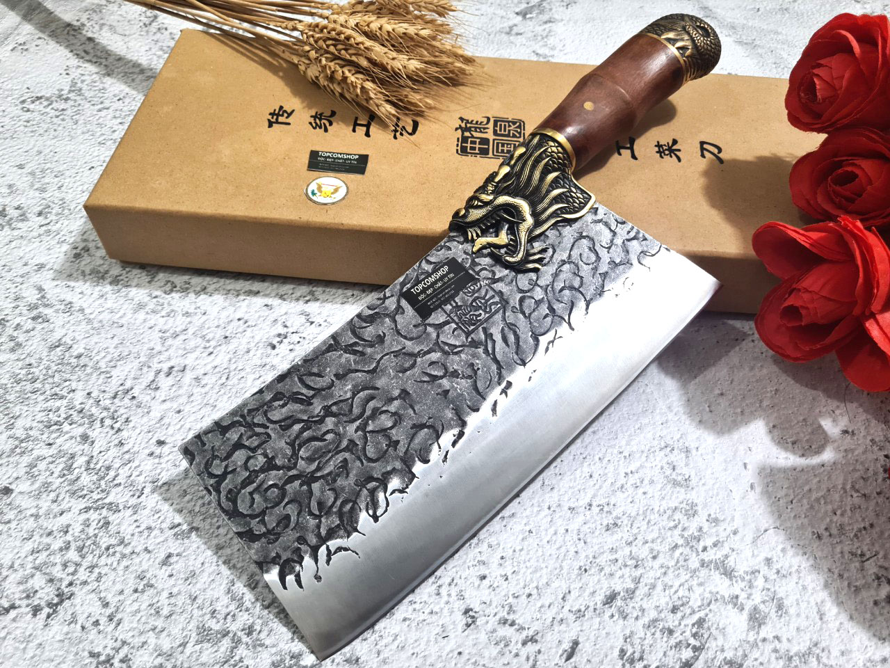 DAO BẾP - DAO THÁI KHÂU RỒNG MÃ DT152