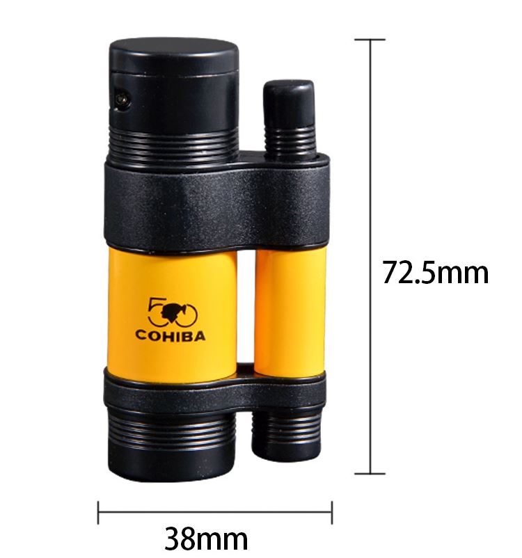 Vỏ Hột Quẹt Bật Lửa Khò 3 Tia Kiêm Đục COB127 Đẹp Độc Lạ Lửa Khò Mạnh Mẽ - Dùng Gas Cao Cấp