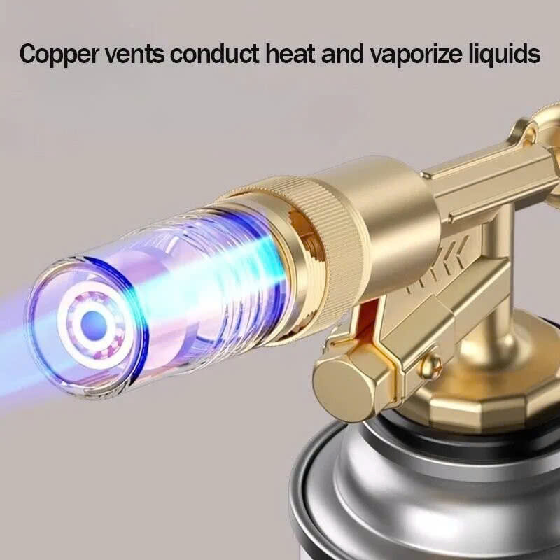 Đèn Khò Gas Mini Lõi Đồng – Ngọn Lửa Xanh Chuẩn, Công Suất Mạnh, Dễ Dùng