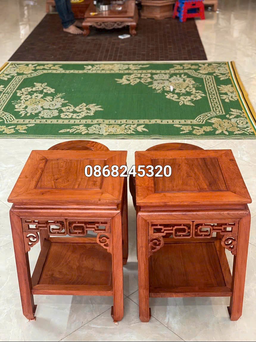 Đôn để đồ đa năng bằng gỗ hương đá kt cao 80×30cm
