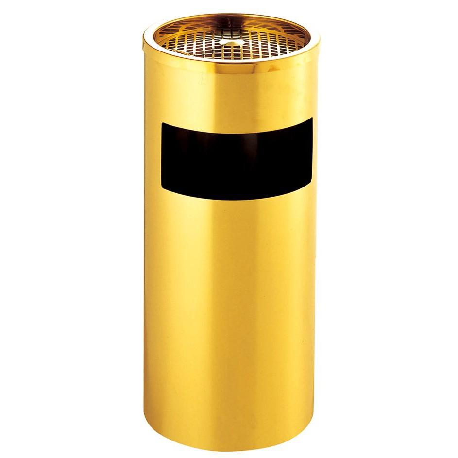 Thùng rác inox tròn, thùng rác inox gạt tàn tròn A - 035 cao cấp