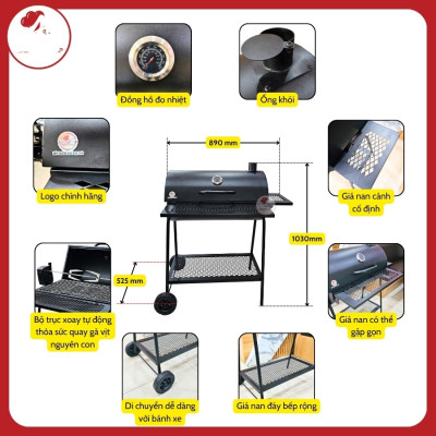 Bếp nướng ngoài trời Landmann BH1725 Hàng chính hãng