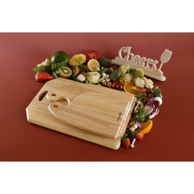 Bộ 3 Thớt Gia Đình Hạnh Phúc ChopChop - Gỗ Đức Thành - 04971