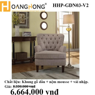 Ghế sofa đơn phòng khách Juno Sofa HHP-GDN03-V2