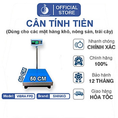 Cân Điện Tử Tính Tiền Vibra FPD - Mặt Bàn Cân 500X600MM