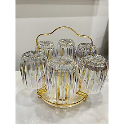 Bộ 6 Cốc Thuỷ Pha Lê Siêu Rẻ  Sang Trọng Tinh Tế 