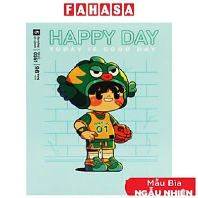 Tập Class Happy Day - 5 Ô Ly Vuông - 96 Trang 58gsm - Hồng Hà 0351 (Mẫu Bìa Giao Ngẫu Nhiên)