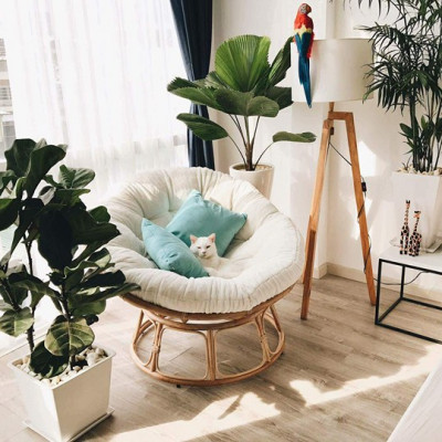 GHẾ MÂY PAPASAN KÈM ĐỆM - PAPASAN 