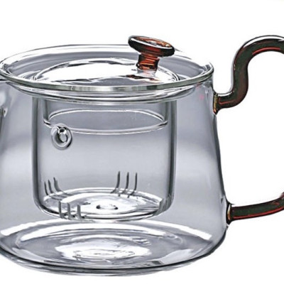 Bình pha trà thủy tinh cao cấp có lõi lọc crystan - 580ml - ANTH419