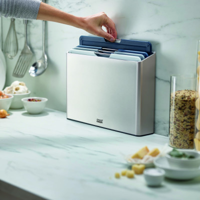 Joseph Joseph - Bộ thớt cao cấp Folio 4-piece Chopping Board Set Large Blue 003130