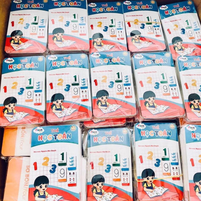 Flashcard- Bộ Thẻ học Toán giúp bé nhận biết mặt số và học tính dễ dàng