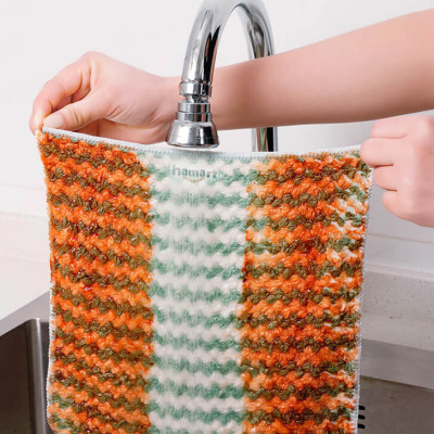 SET 3 Khăn Lau Đa Năng Nhà Bếp Siêu Thấm 25CM Microfiber Lau Cốc Chén Bàn Ghế Xe Hơi Tiện Lợi