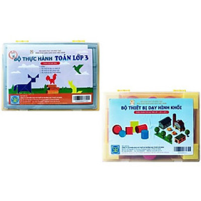 Bộ 2 Hộp Thực Hành Toán Lớp 3 Dùng Cho Học Sinh