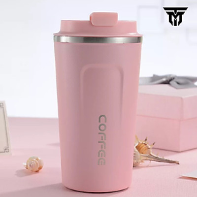 Cốc Giữ Nhiệt Coffeeholic Teement Inox 304 Dung Tích 510ml Cao Cấp Kiểu Dáng Hàn Quốc Cầm Tay Sang Trọng- Hàng Chính Hãng