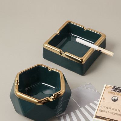 GẠT TÀN BẰNG SỨ CAO CẤP SANG TRỌNG HÌNH LỤC LĂNG - VD84