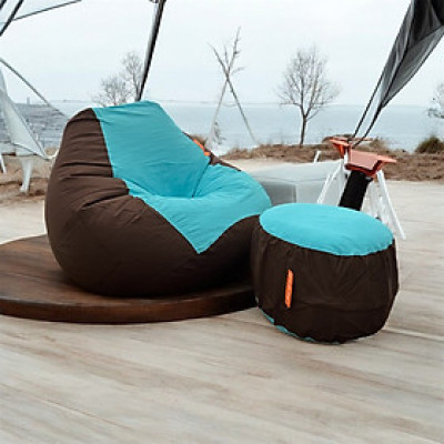 Bộ Ghế Lười K-Bean Canvas Xanh Nâu