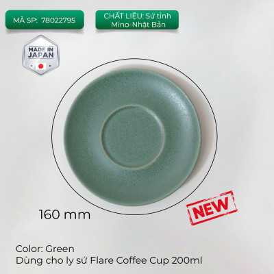 Ly đĩa sứ ORIGAMI Flare Coffee Cup Saucer 200ml