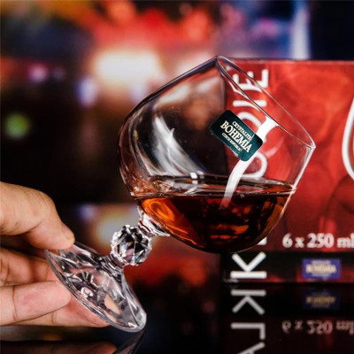 Bộ 6 ly uống rượu brandy Tiệp khắc 250 ml