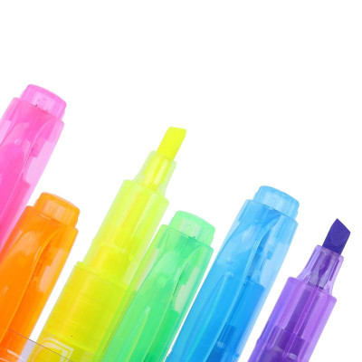 Vỉ 6 Cây Bút Dạ Quang Crown F-500 Set