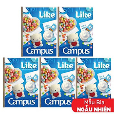 Combo 5 Tập Gift B5 Kẻ Ngang 80 Trang ĐL 58-65g/m2 - Campus NB-BGIF80 (Mẫu Màu Giao Ngẫu Nhiên)