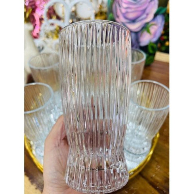 Cốc Thuỷ Tinh 1 Bộ 6 Chiếc, Kiểu Dáng Tinh Tế, Giao Hàng Nhanh Chóng