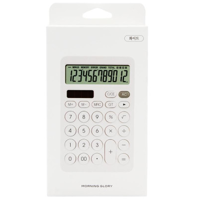 Máy Tính Cầm Tay Bium ECD 704 - Morning Glory 42000-20141 - Màu Trắng