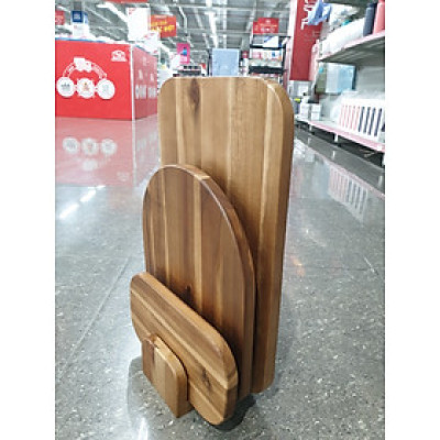 Bộ 3 Thớt Gỗ Acacia Kèm Giá Đỡ LocknLock CKD075S4 (hàng chính hãng)