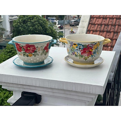  Bộ rổ sứ kèm đĩa The Pioneer Woman Hàng chính hãng