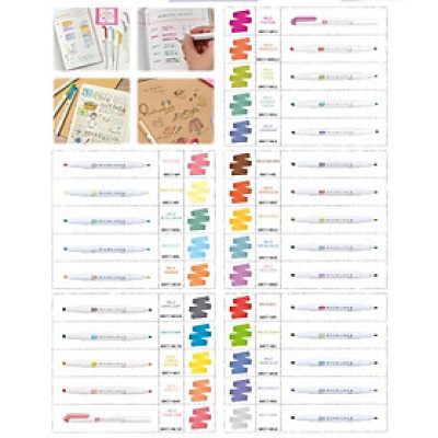 Bút đánh dấu 2 đầu Zebra Mildliner Nhật Bản 35 màu - 1 cây