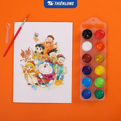 Bộ 12 Màu nước Thiên Long Colokit WACO-C002/DO - Phiên bản Nobita Và Câu Chuyện Thế Giới Trong Tranh 2025