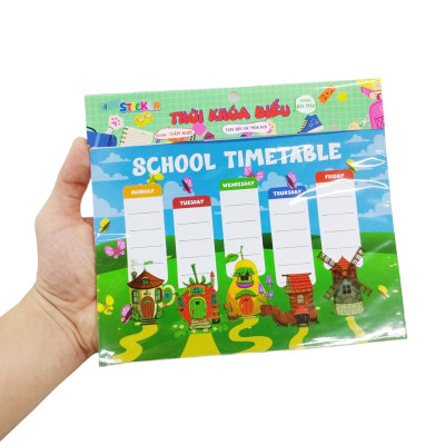 Sticker Thời Khoá Biểu Cấp 1 Thay Đổi Môn Học A5 - Teenage TKB-08