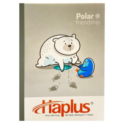 Vở Kẻ Ngang 200 Trang ĐL 58-60g/m2 - Haplus 5525 (Mẫu Màu Giao Ngẫu Nhiên)