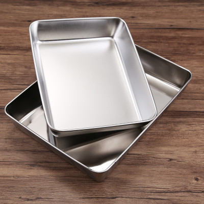 khay inox 304 sâu chữ nhật hàng dầy cao cấp ( nhiều size lựa chọn )