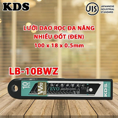 LƯỠI DAO ĐEN 18mm KDS LB-10BWZ