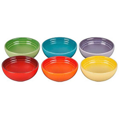 Set 6 bát chấm cầu vồng Le Creuset Đường kính 7cm Hàng chính hãng