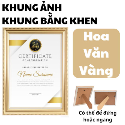 Khung ảnh A4 - khung bằng khen A4 - kiểu classic hoa văn nổi họa tiết đơn giản, khung ảnh phong cách Nhật Bản màu sắc nhẹ nhàng sang trọng 