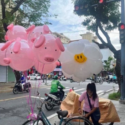 Set bóng bay Lợn Hồng hot - Trang trí sinh nhật