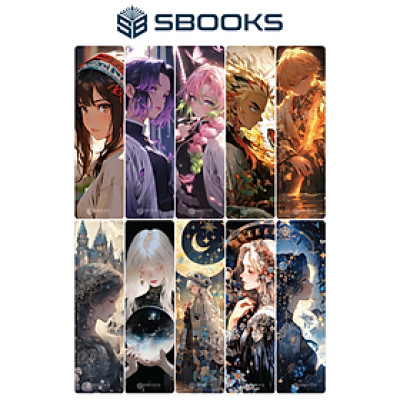 10 Cái Bookmark Kẹp Sách, Dấu Trang Hoạ Tiết Anime  - SBOOKS