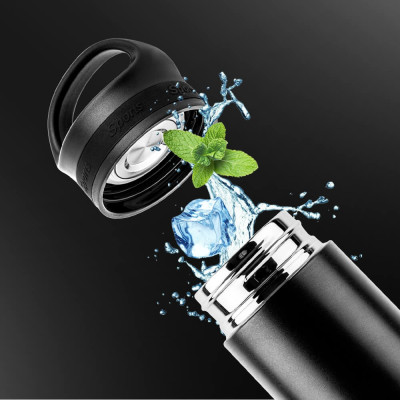 Bình Giữ Nhiệt Inox 304 Elmich EL-3686OL 500ml, Hàng Chính Hãng, Nắp Tích Hợp Quai Xách - JoyMall