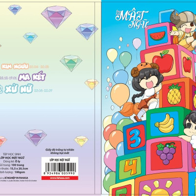 Combo 5 Tập Học Sinh 4 Ô Ly 100 Trang ĐL 100g/m2 - FAHASA - Lớp Học Mật Ngữ (Mẫu Màu Giao Ngẫu Nhiên)