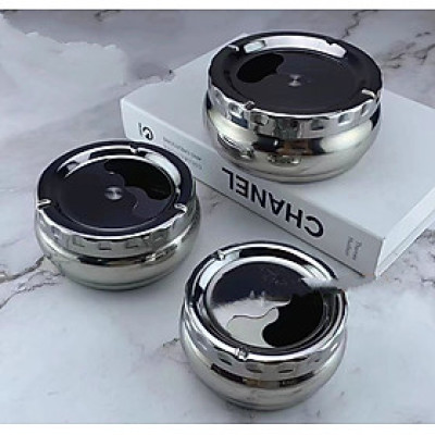 Gạt tàn thuốc inox nắp xoay A10-A12