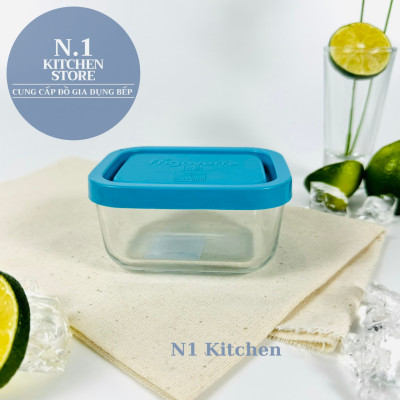 Hộp thủy tinh trữ đông Frigoverre chữ nhật 7x10 cm - 150ml - Bormioli Rocco Ý - Hàng chính hãng