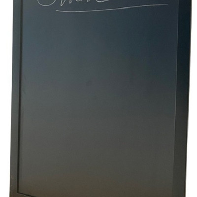 Bảng Đen Menu Viết Phấn Khung Gỗ Đen Treo Tường 60x80cm