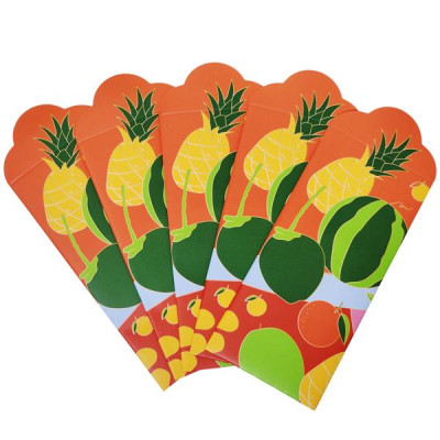 Bộ 5 Bao Lì Xì Tết 2025 - The Sun - Mâm Ngũ Quả - Miền Nam