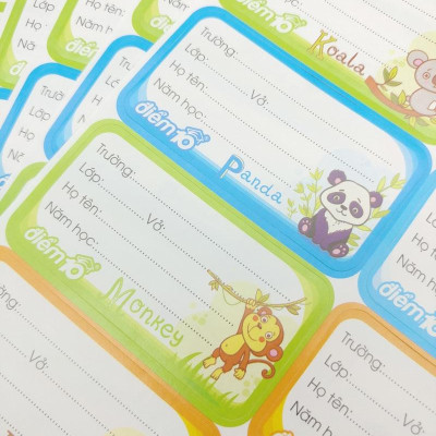 Xấp 40 Nhãn Vở Thiên Long TP-NBl03