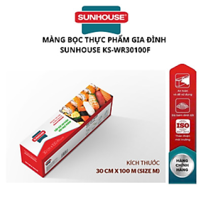 Màng bọc thực phẩm gia đình SUNHOUSE KS-WR30100F