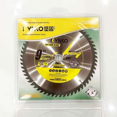 LƯỠI CƯA GỖ TCT 60 RĂNG đường kính phi Ø 230mm KYNKO WGZ230060P