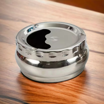 Gạt tàn nắp xoay - gạt tàn nắp bấm inox ( 2 kiểu khách tự lựa chọn sở thích cho mình )