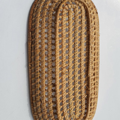 Khay mây tre đan đựng đồ tiện dụng|Hình bầu dục| Hàng thủ công thân thiện môi trường