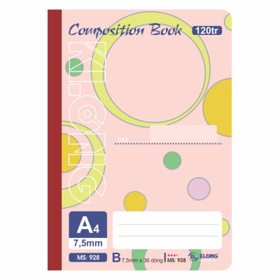 Vở HS may dán gáy 120tr A4; MS: 928